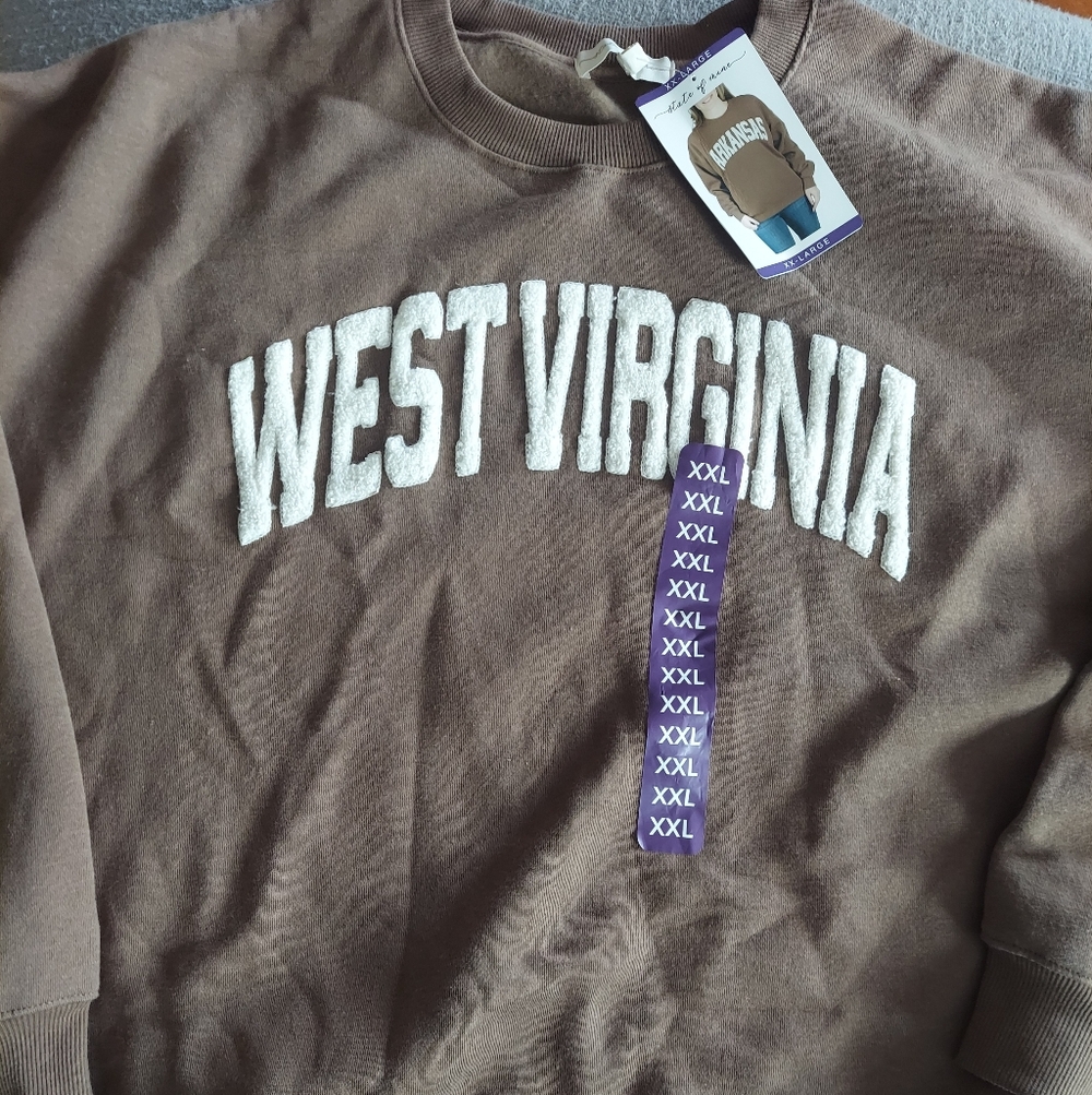 Brown West Virginia Sweatshirt